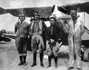 Pilotos dos aviões que iriam bombardear a ditadura.