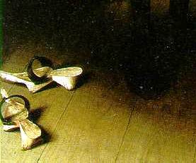 Detalhe do quadro de Van Eyck, O noivado dos Arnolfini