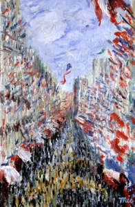 La Rue Montorgueil, 1878,  Claude Monet (França 1849-1926), O/T,  Musée D'Orsay, Paris 