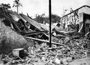 Cidade de Guara, após o bombardeio, 1932