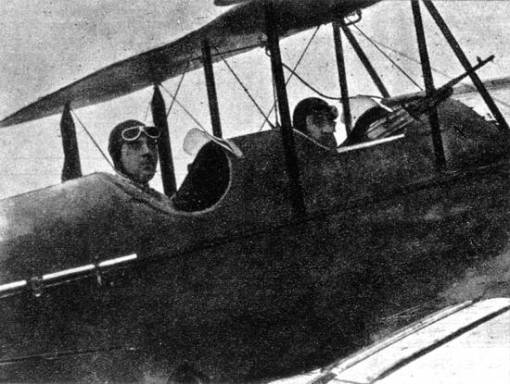 Avião usado pelos Constitucionalistas em 1932.