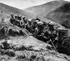Soldados nas trincheiras, Revolução de 1932