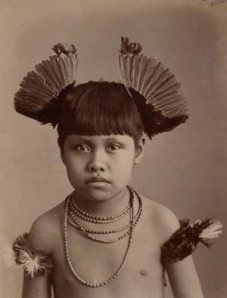 Menino Índio de Mato Grosso.  Foto de MARC FERREZ, 1896.