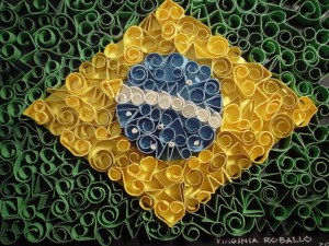 Bandeira do Brasil de Virginia Roballo.