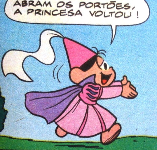 a-princesa-voltou Ilustração de Mauricio Sousa