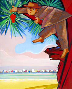 Cicero_dias_MeninoCajue recife ao fundo, 1970s, ost,70x63