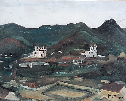 alberto da veiga guignard,Sabará, 1949,osm 38x47,