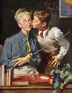 professora com aluno, dia da professora