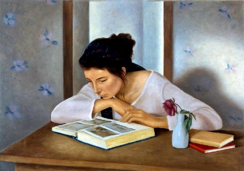 silvana cimieri (Italia 1964) O livro Azul, 1994,ost,70x50cm