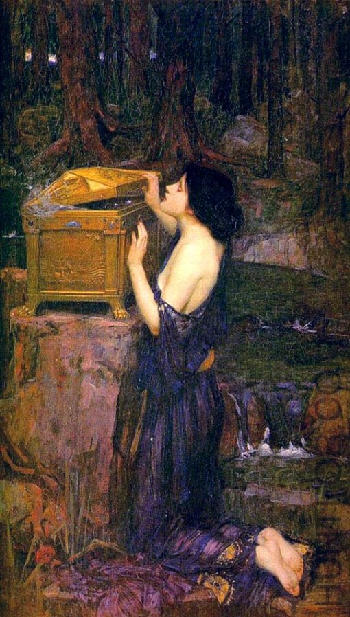 Pandora,jw Waterhouse, 1896