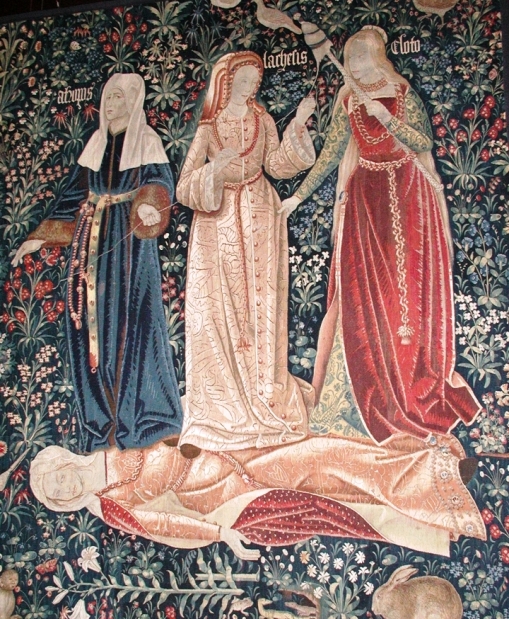 as parcas, 1510-1520 tapeçaria belga