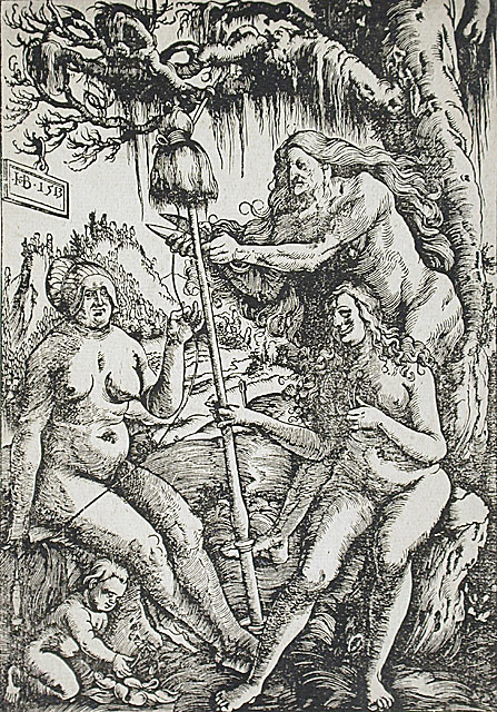 As Parcas, 1513, Hans Baldung Green ( Alemanha 1484-1545) xilogravura, Museu de Arte do Condado de Los Angeles, EUA