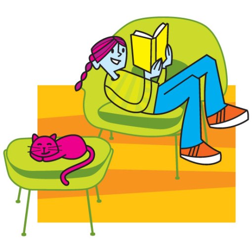 girl-reading-on-chair-with-cat