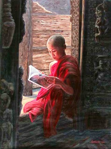 Aung Kyaw Htet (Mianmar, 1965) Reading by Window