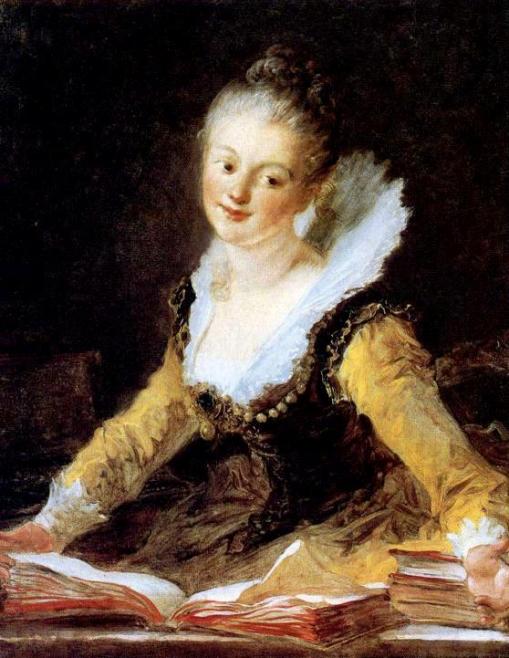Jean-Honore-Fragonard, Retrato de jovem, tb conhecido como O estudo, 1769, ost,82x66 Louvre