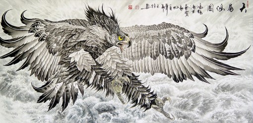 águia, pintura chinesa