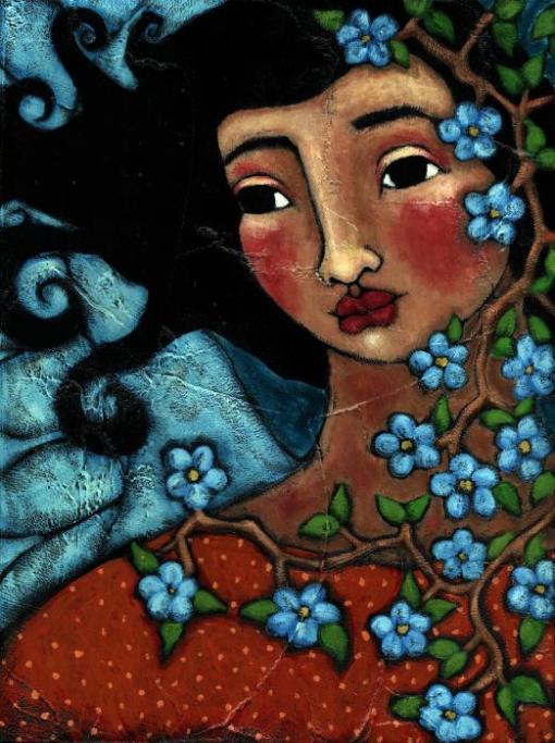 menina com flores azuis-julie-ann-bowden