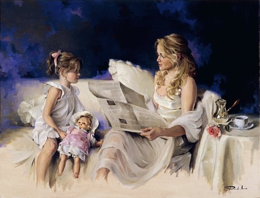 Ricardo Sanz, (Espanha) Manhã de domingo, 89x116