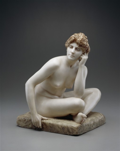Jean-Léon Gerome (França, 1824-1904) Mulher sentada, 1890, mármore policromado, Detroit Institute of Arts Museum2
