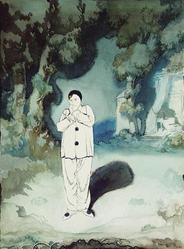 WilliamOrpen_(Irlanda, 1871-1931) Pierrot, aquarela