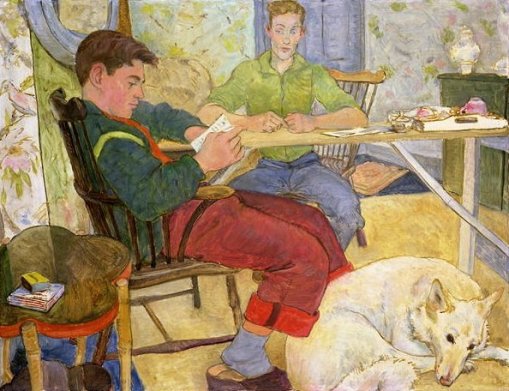 Peter Samuelson ( Inglaterra, século XX) Robin com o amigo Trixie, 1952