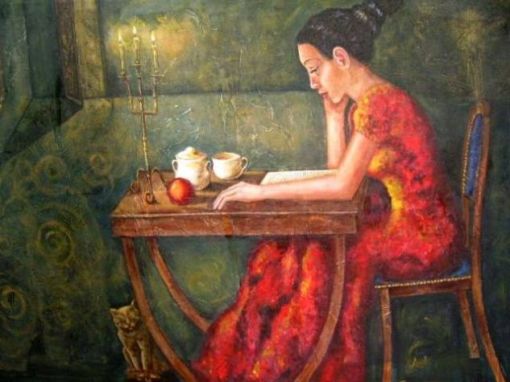 Ana Flor Castro Perez (Cuba)Mulher lendo, 2009, ost