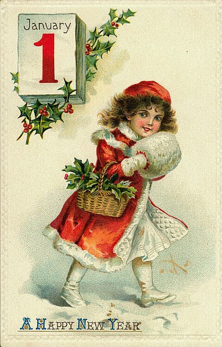 1 de janeiro, 7 menina com azevinho