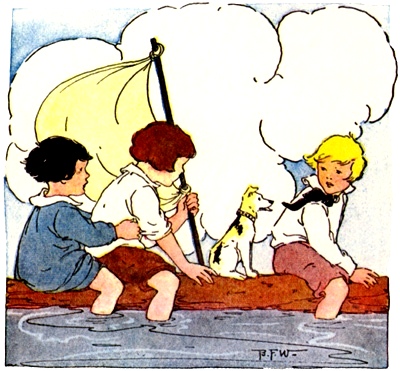 barco no rio, blanche wright