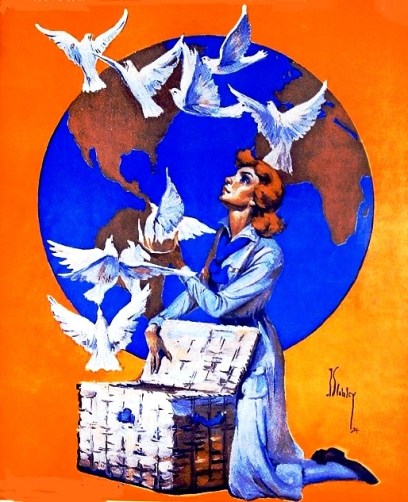 passaros, soltando,  J. Stanley, AmericanGirl1935-02