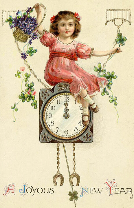 RELOGIO MENINA, CESTA FLORES AZEVINHO