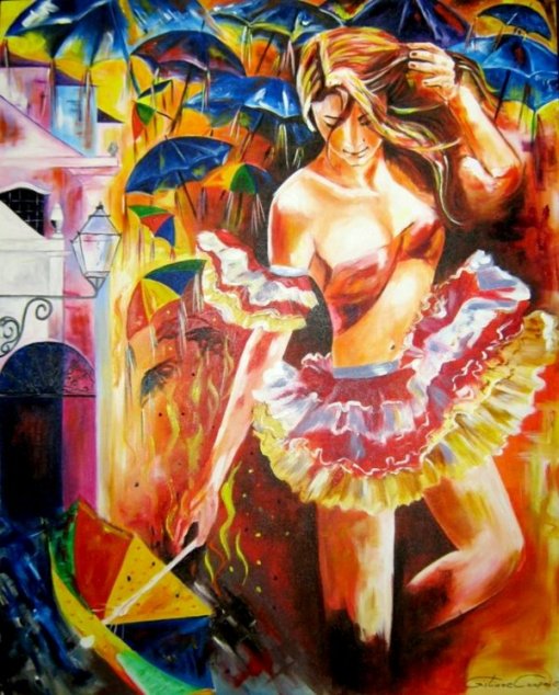 Cristiane Campos, MEU-FREVO, 2009, ast, 100x80cm