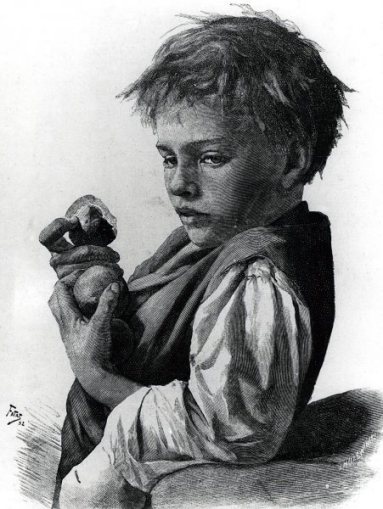 a-boy-with-peachesAleksander Gierymski (1850 – 1901, Polish)