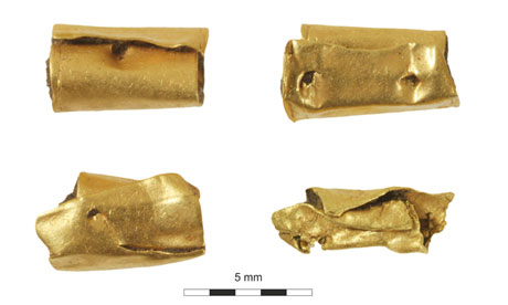 Kingsmead quarry gold beads