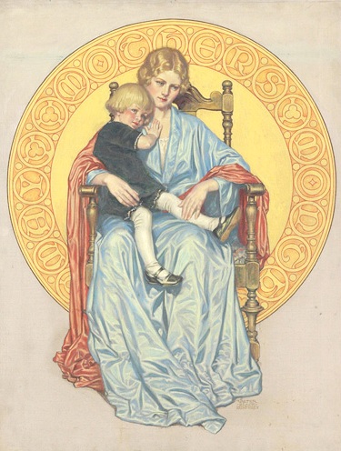 Mãe e filho, c. 1930,Walter Beach Humphrey (EUA, 1892)ost,68 x 50cm