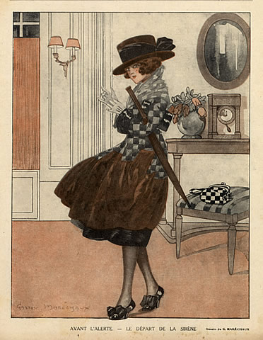 Inverno, gaston-marechaux-1918-the-departure-elegant-hprints-com