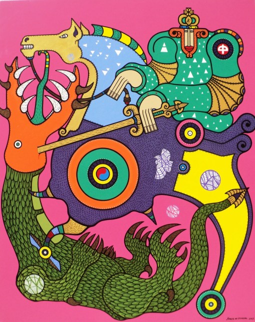 OGUM GUERREIRO,AST 200X160CM SPmARCOS DE OLIVEIRA