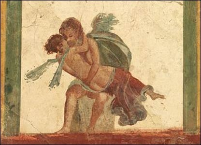Cupid and Psyche (1st century, painting, Pompeii)