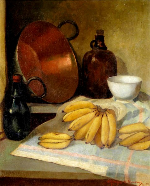 Georgina de Albuquerque, Composição com bananas - OST - 70x60 - 1959