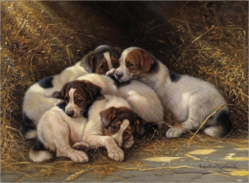 valentine-thomas-garland-puppies-in-a-haystack_thumb