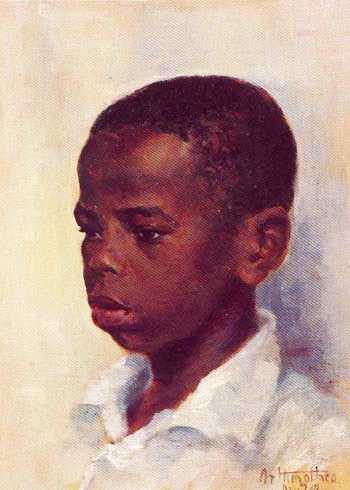 Artur Timoteo da Costa, Retrato de menino oscartão 41x32 colpart