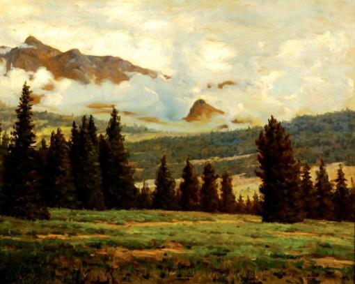 EDGAR WALTER - Paisagem - Óleo sobre tela - 73 x 92