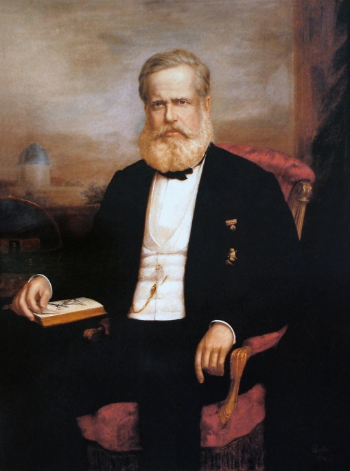 Delfim da Câmara (1834–1916)Retrato de D. Pedro II, 1875, ost, 127 × 95 cm, Museu Histórico Nacional (MHN)Rio de Janeiro