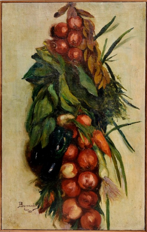 HENRIQUE BERNADELLI - Natureza Morta OST, 1920, 65x45 cm.
