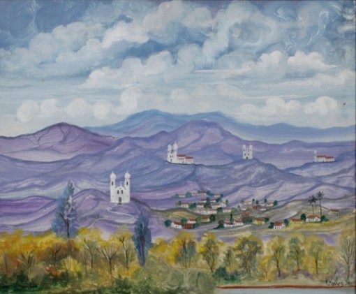 Holmes Neves - Paisagem Mineira - 1984 - O.S.T - a.c.i.d. - 50x61 cm