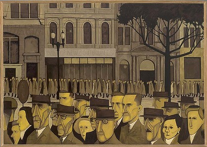 john brack, crowd, 1955