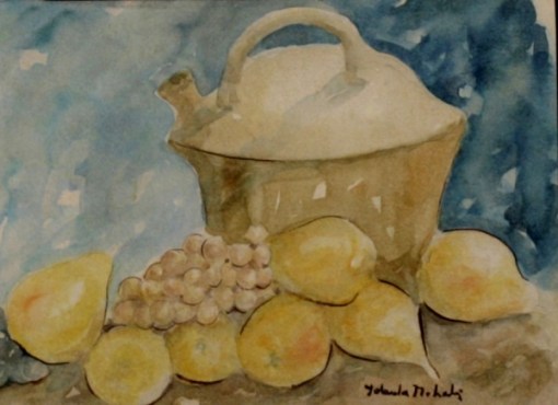 Yolanda Mohaly - Natureza Morta - O.S.P - a.c.i.d. - 18x24 cm - Medidas com moldura 44x49,5 cm