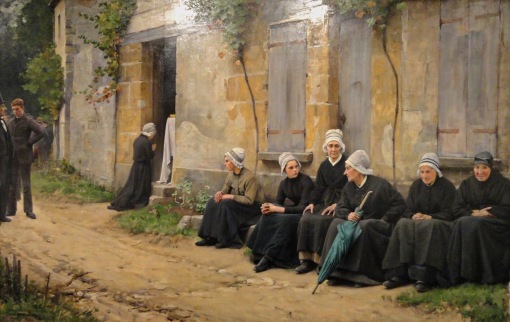Charles Sprague Pearce - A Village Funeral in Brittany