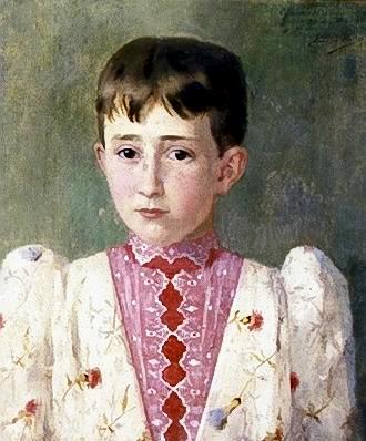 BerthaWorms(1868-1937)Figurademenino,1886,ost,46x39,pinacotecaestsp