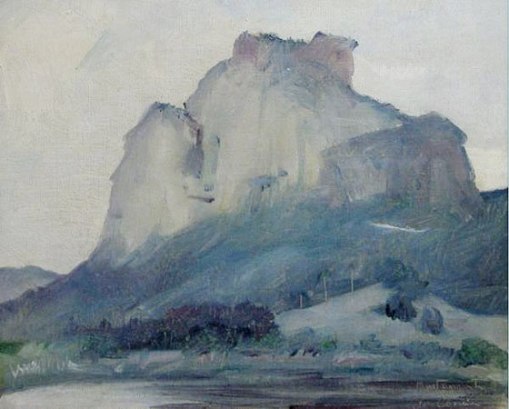 BUSTAMANTE SÁ (1907-1988)Pedra da Gávea–ost,33 x 41 cm
