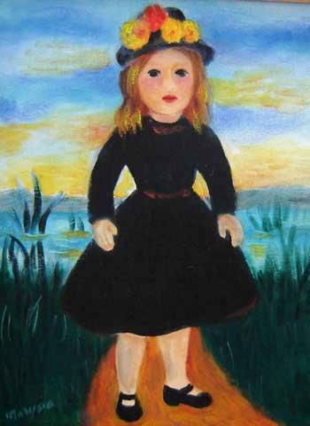 Marysia Portinari (1937) Boneca de vestido preto (década de 80)